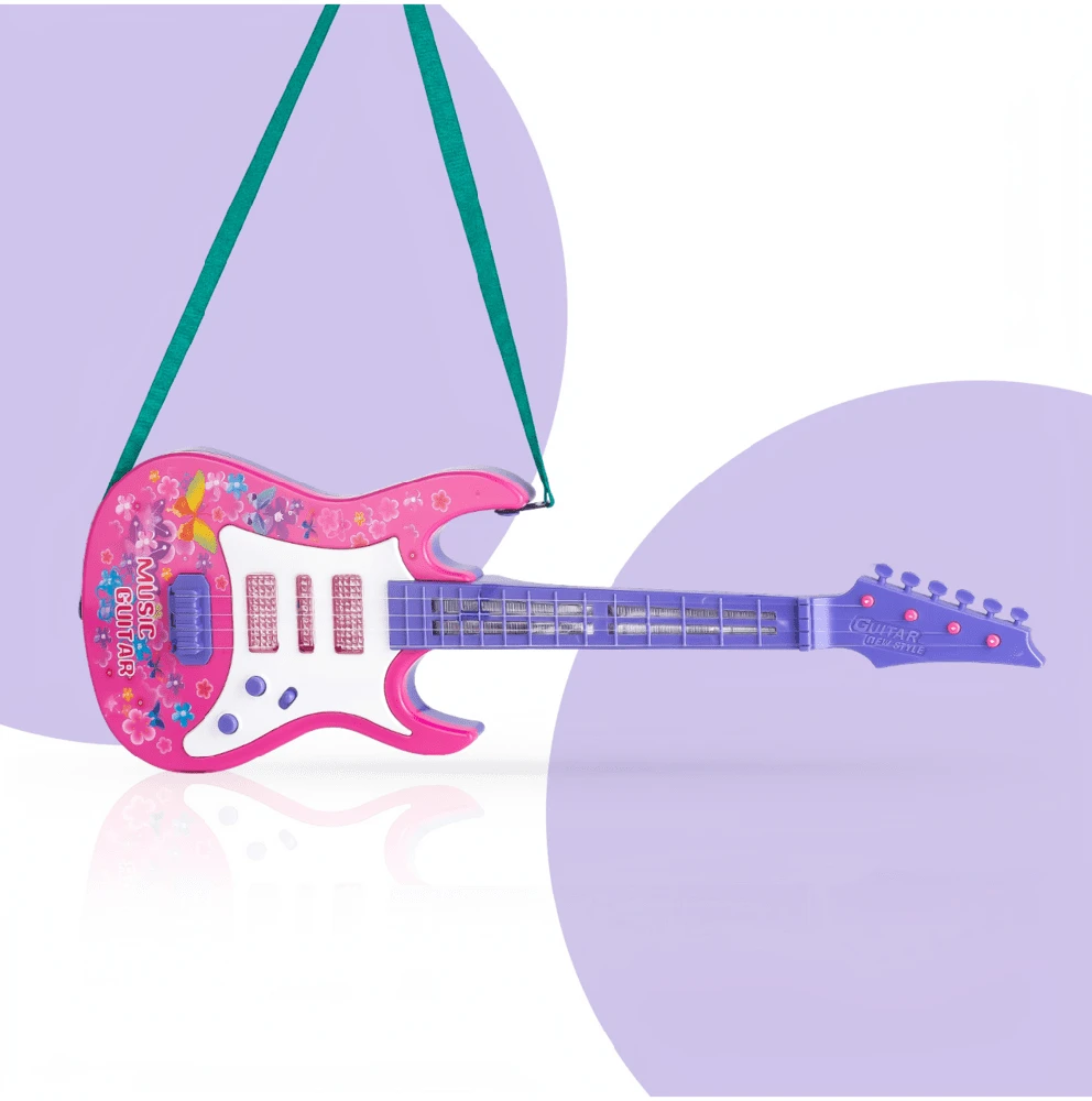 Vaikiška gitara 53 cm su šviesa ir garsu