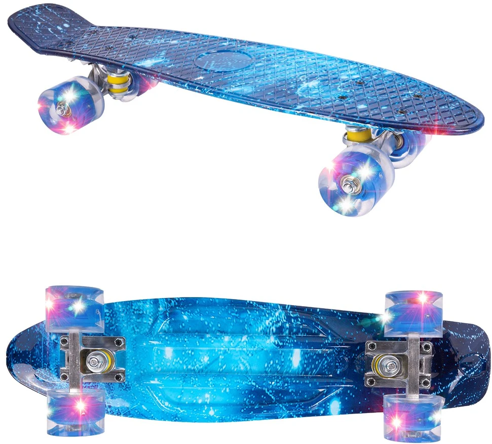 Malplay Vaikiška riedlentė su šviečiančiais LED ratais, 56x15cm