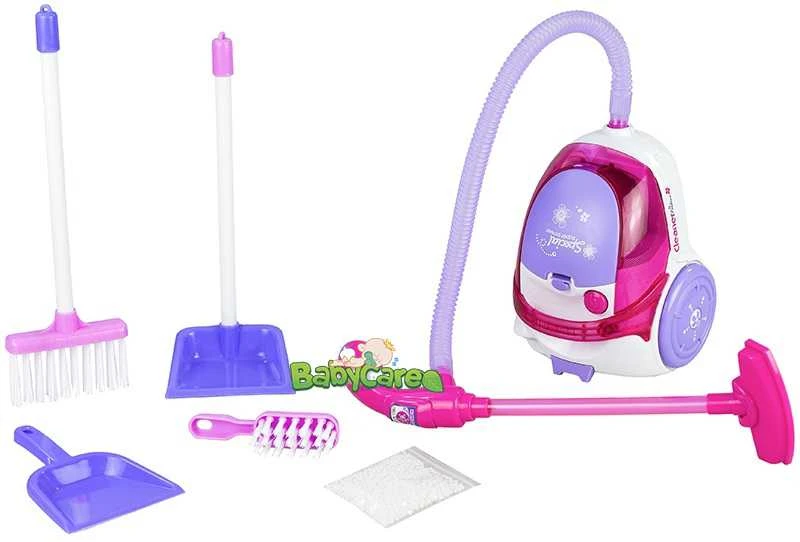 Lean Toys Dulkių siurblys žaislas su šviesos ir garso efektais!