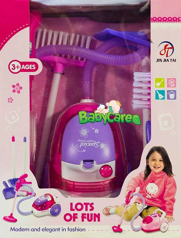 Lean Toys Dulkių siurblys žaislas su šviesos ir garso efektais!