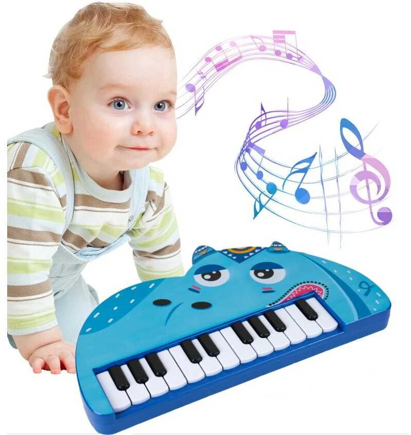 Malplay Vaikiškas pianinas Begemotukas, 22 klavišai