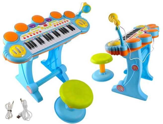 Ramiz Klaviatūra USB MP3 būgnai 3 oktavos
