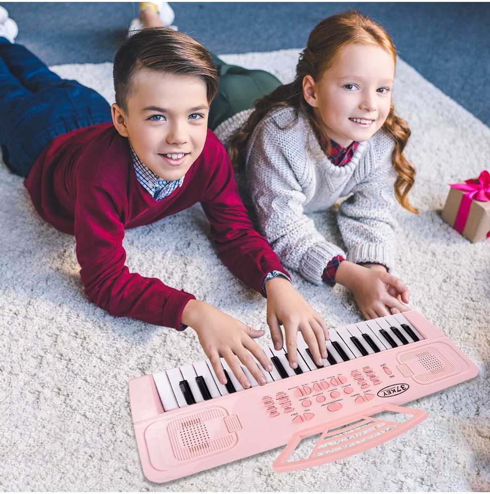 Malplay Vaikiškas pianinas su mikrofonu, 37 klavišai