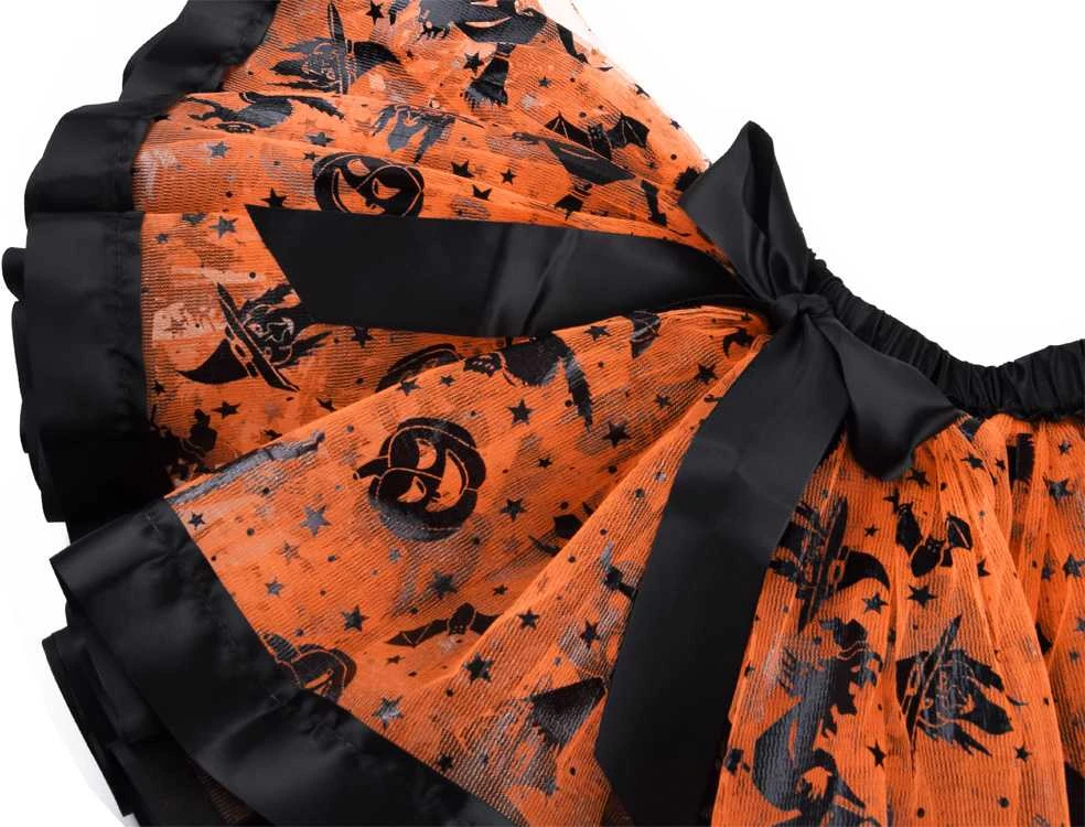 Raganos raganos kostiumas 3 dalių oranžinis