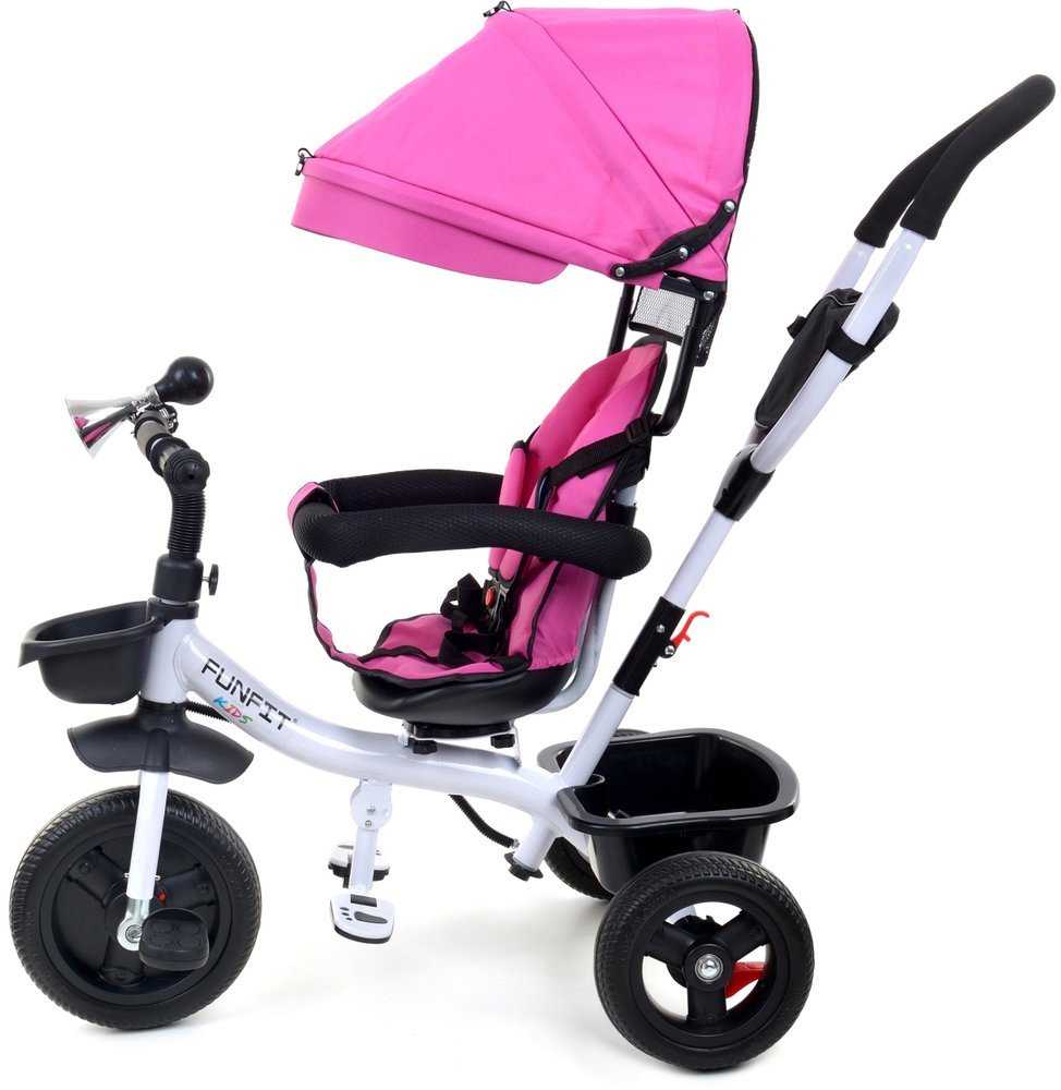 Vaikiškas triratukas Funfit Kids Twist Rose