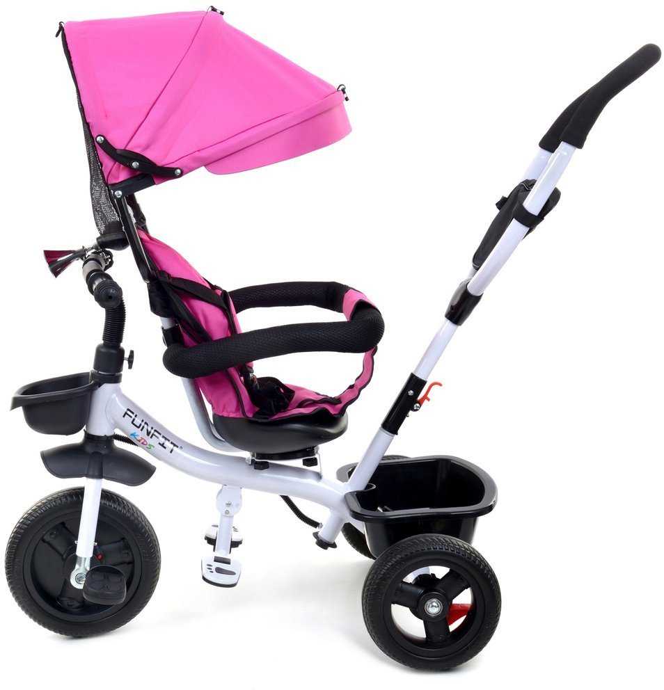 Vaikiškas triratukas Funfit Kids Twist Rose