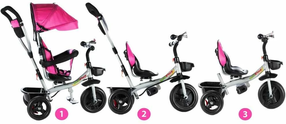 Vaikiškas triratukas Malplay Kids Twist Rose