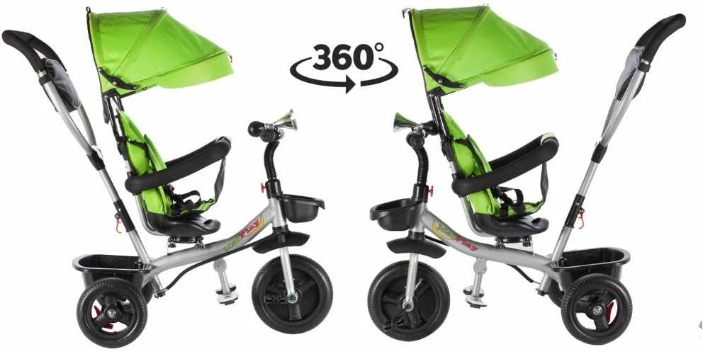 Vaikiškas triratukas Malplay Kids Twist Žalias
