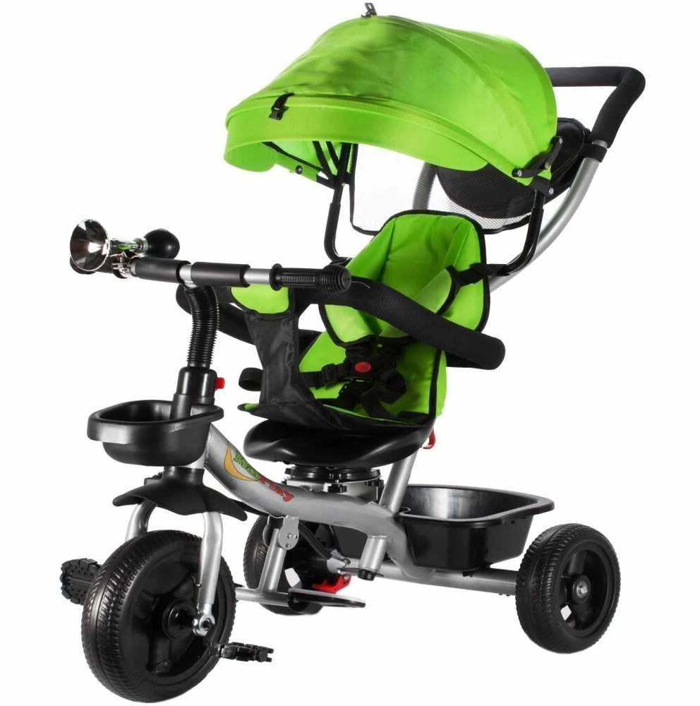 Vaikiškas triratukas Malplay Kids Twist Žalias
