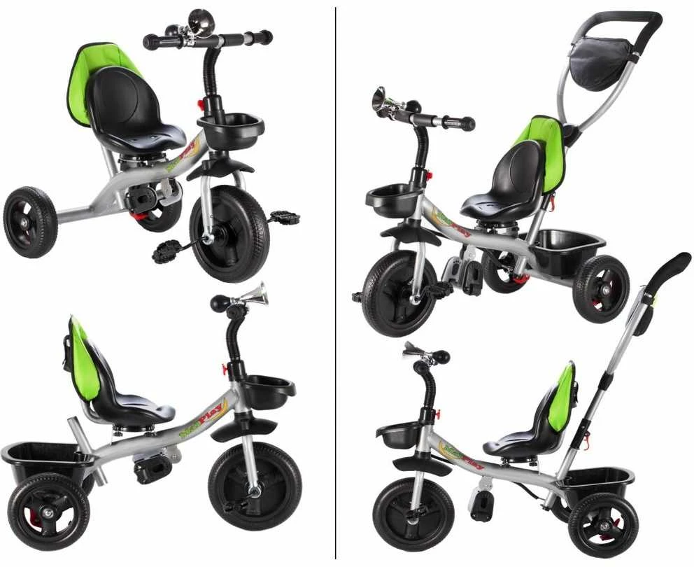 Vaikiškas triratukas Malplay Kids Twist Žalias