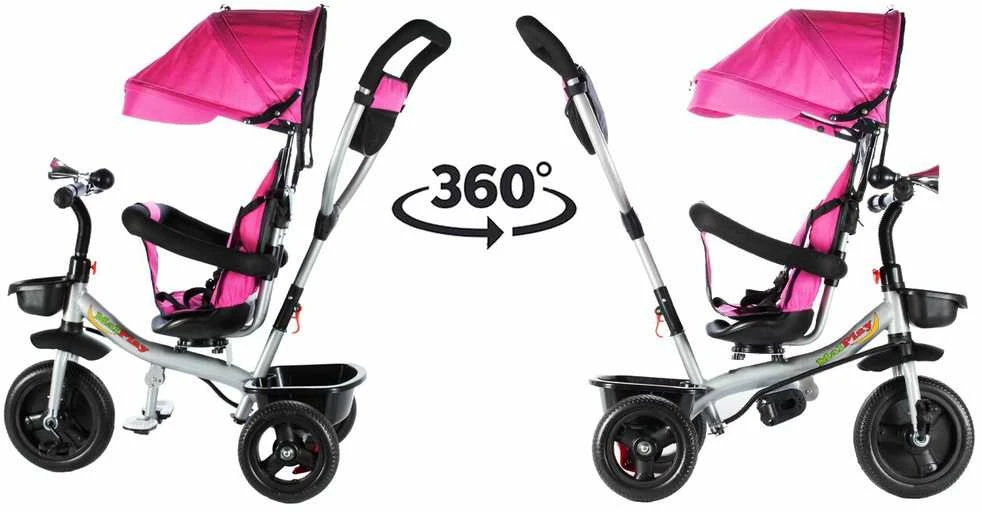 Vaikiškas triratukas Malplay Kids Twist Rose