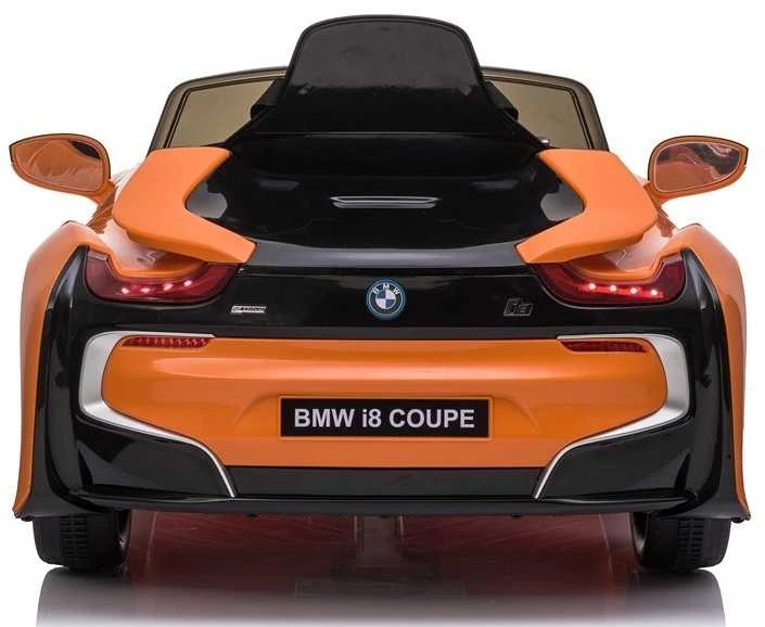 Ramiz Elektrinė mašina vaikams BMW I8 LIFT oranžinės spalvos
