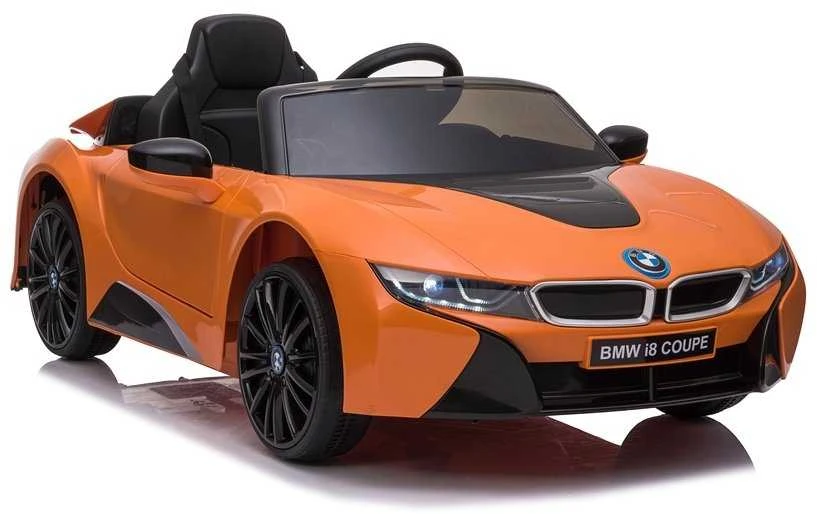 Ramiz Elektrinė mašina vaikams BMW I8 LIFT oranžinės spalvos