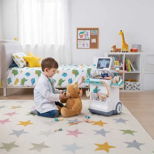Iso Trade Žaidimų gydytojo rinkinys vaikams su EKG ir rentgeno aparatu, 26 dalys