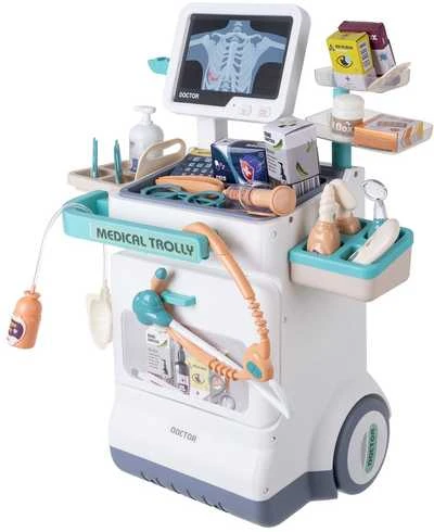 Iso Trade Žaidimų gydytojo rinkinys vaikams su EKG ir rentgeno aparatu, 26 dalys