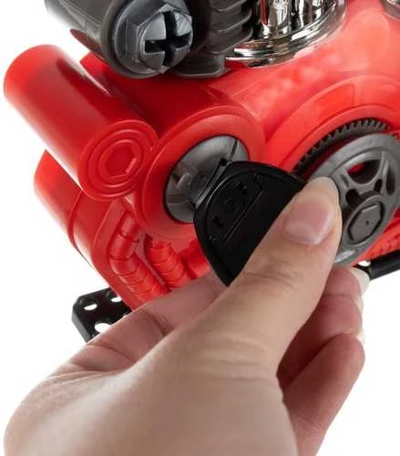 Didelis mechaninis variklis su priedais Lean Toys