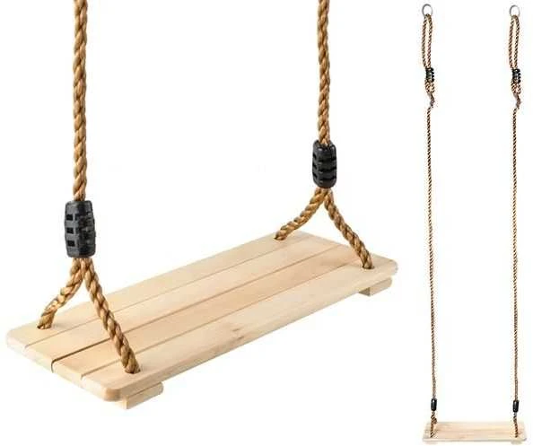 Kruzzel Vienvietės medinės sūpynės Fun