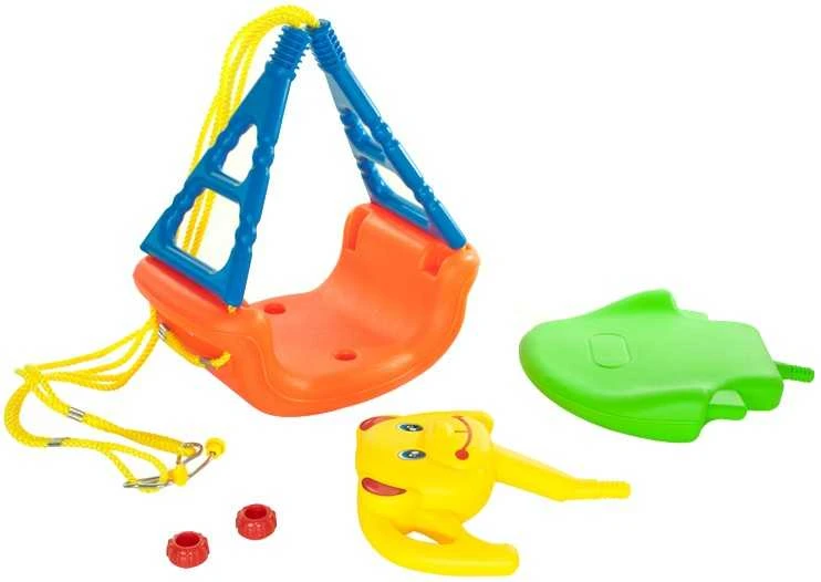 Malplay Vaikiškos sūpynės su meškiuku 3in1