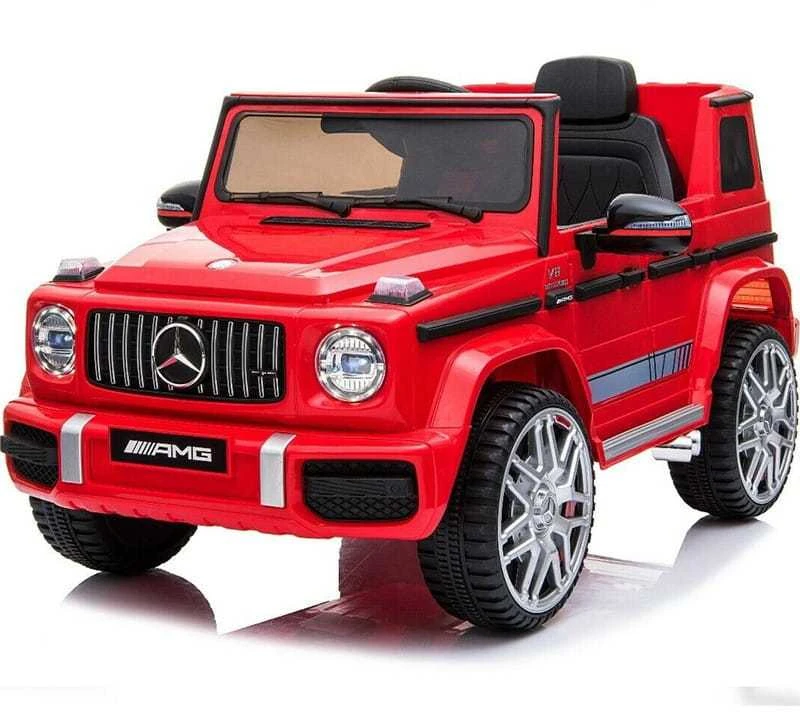 Vienvietis elektromobilis Mercedes G63 AMG 4x4, raudonas
