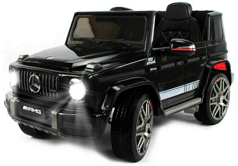 Vienvietis elektromobilis Mercedes G63 AMG 4x4, baltas