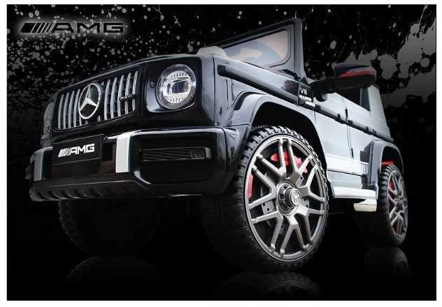 Vienvietis elektromobilis Mercedes G63 AMG 4x4, baltas
