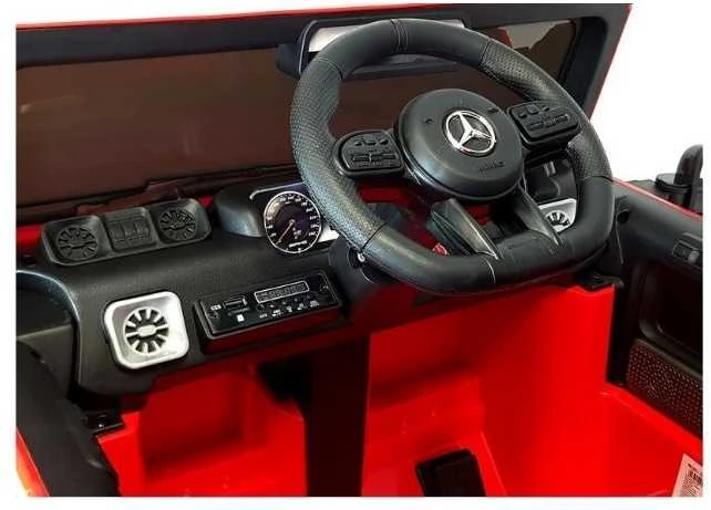 Vienvietis elektromobilis Mercedes G63 AMG 4x4, raudonas