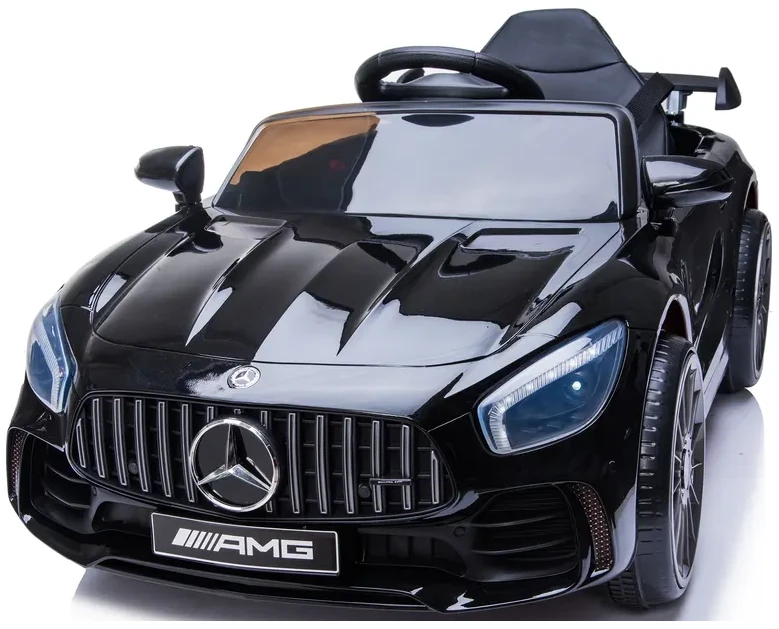 Lean Cars Juodas Mercedes GTR akumuliatorinis automobilis vaikams