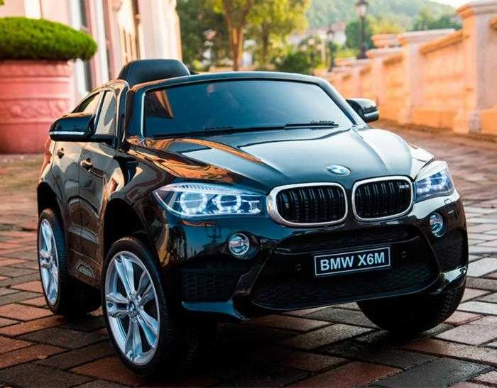 Lean Cars Ride BMW X6 Juodas – elektrinis važiavimas automobiliu