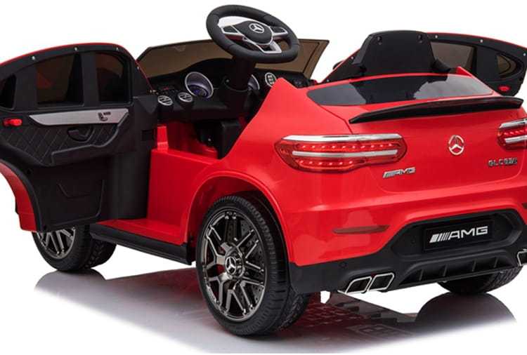 Vienvietis vaikiškas elektromobilis Mercedes Benz GLC 63S 4x4, Raudonas