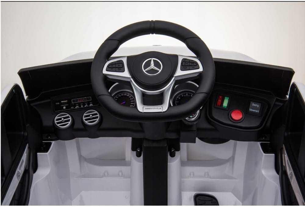 Vienvietis vaikiškas elektromobilis Mercedes Benz GLC 63S 4x4, Juodas