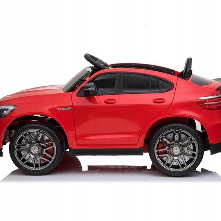 Vienvietis vaikiškas elektromobilis Mercedes Benz GLC 63S 4x4, Raudonas