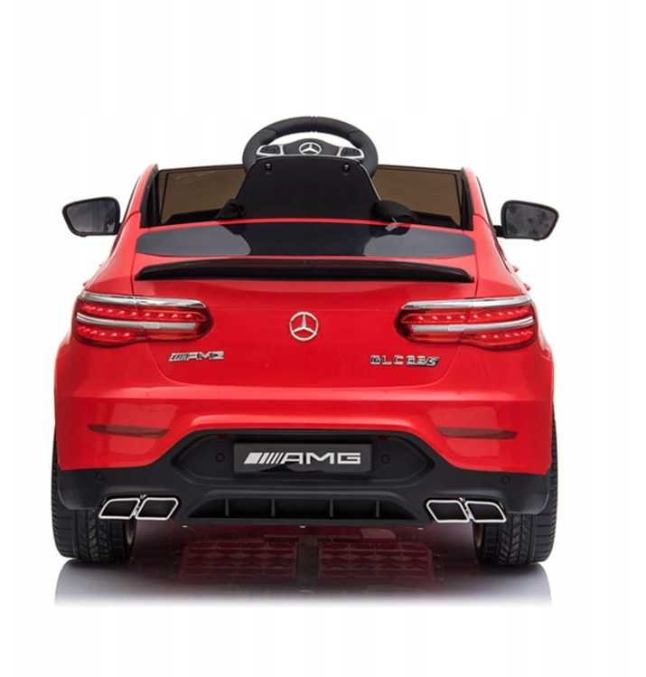 Vienvietis vaikiškas elektromobilis Mercedes Benz GLC 63S 4x4, Raudonas