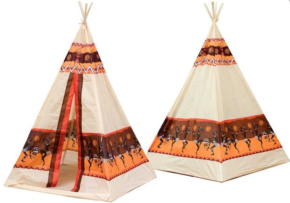 Žaidimų palapinė "Tipi" su 60 margaspalvių kamuoliukų