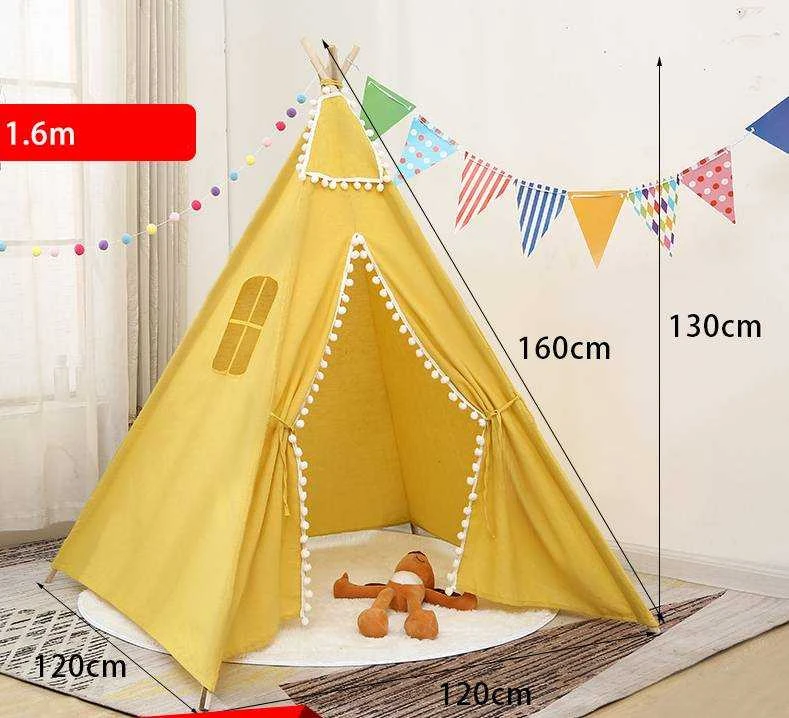 Žaidimų palapinė tipis WIGWAM Geltonas