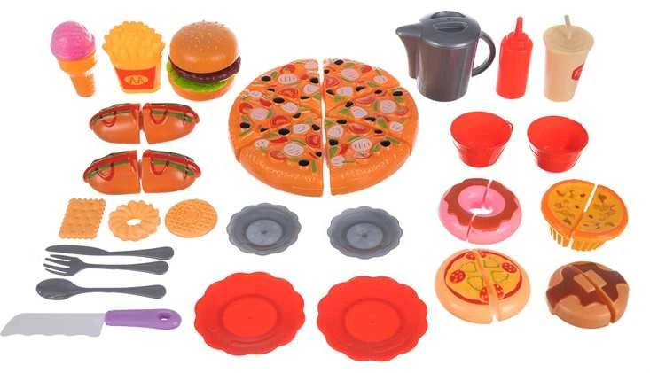 Kruzzel Žaislinis greito maisto rinkinys Play house