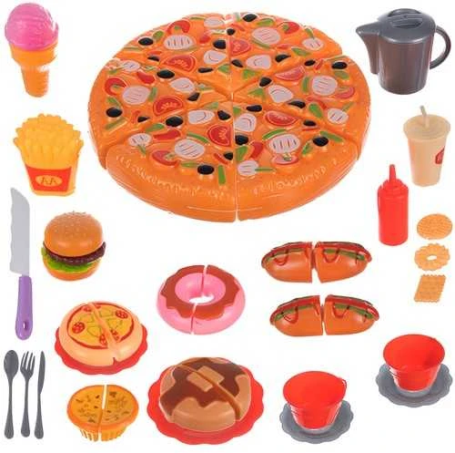 Kruzzel Žaislinis greito maisto rinkinys Play house