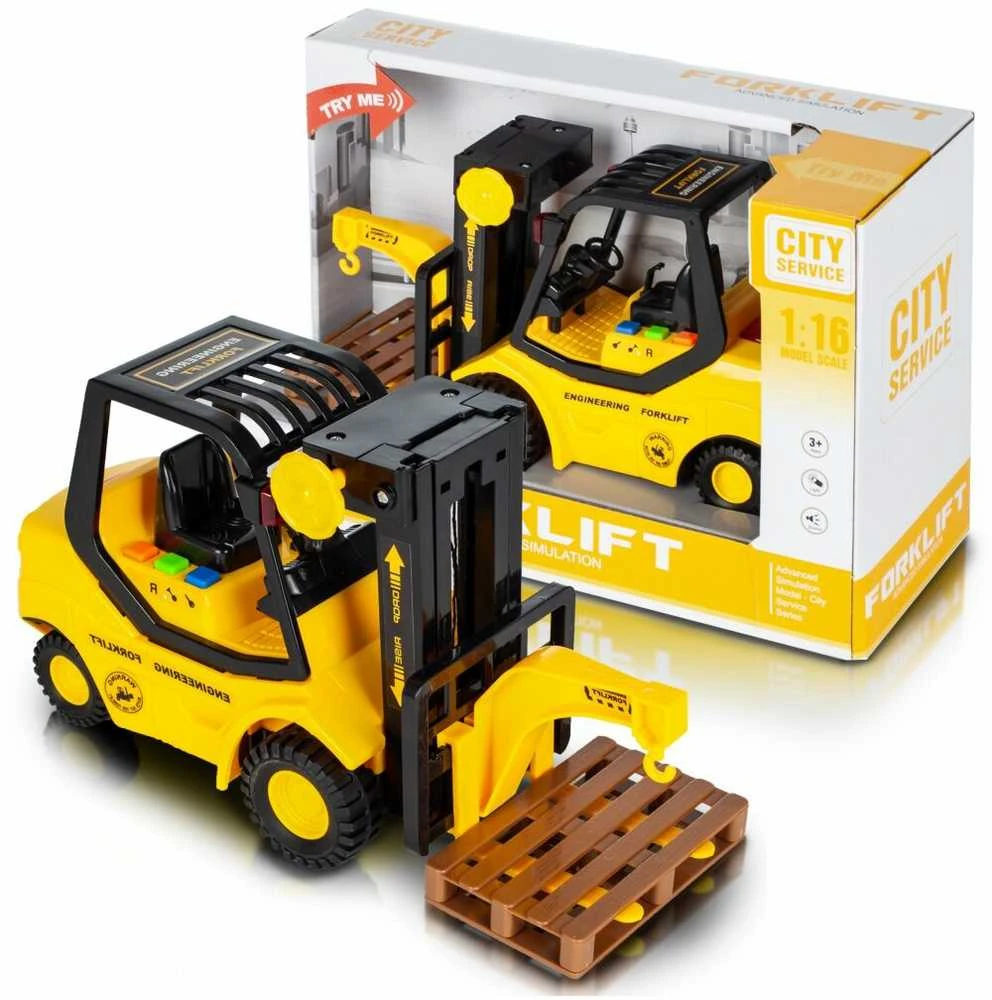 Lean Toys Žaislinis krautuvas su garsais ir šviesomis