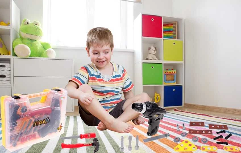Malplay Vaikiškas meistro įrankių rinkinys su besisukančiu grąžtu