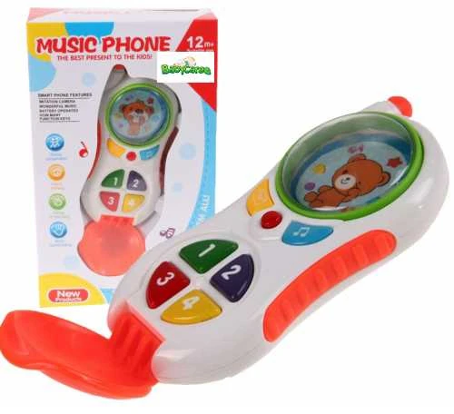 Malplay Vaikiškas muzikinis telefonas su atvartu