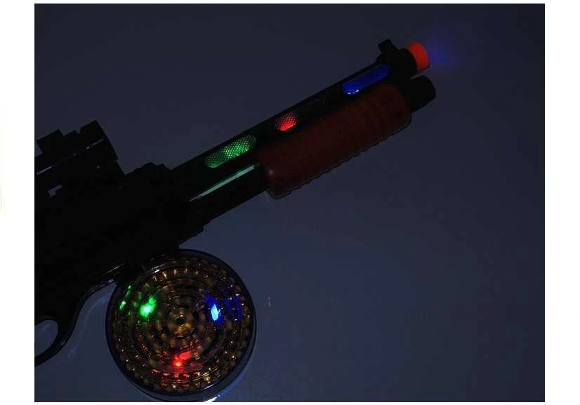 Žaislinis šautuvas Lean Toys AK 868-1 su šviesos ir garso efektais, 60 cm
