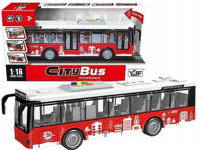 Malplay Žaislinis autobusas su šviesa, garsu ir atsidarančiomis durimis