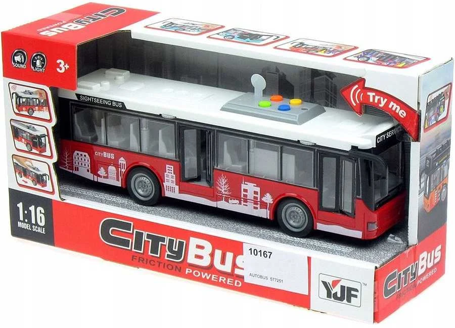 Malplay Žaislinis autobusas su šviesa, garsu ir atsidarančiomis durimis