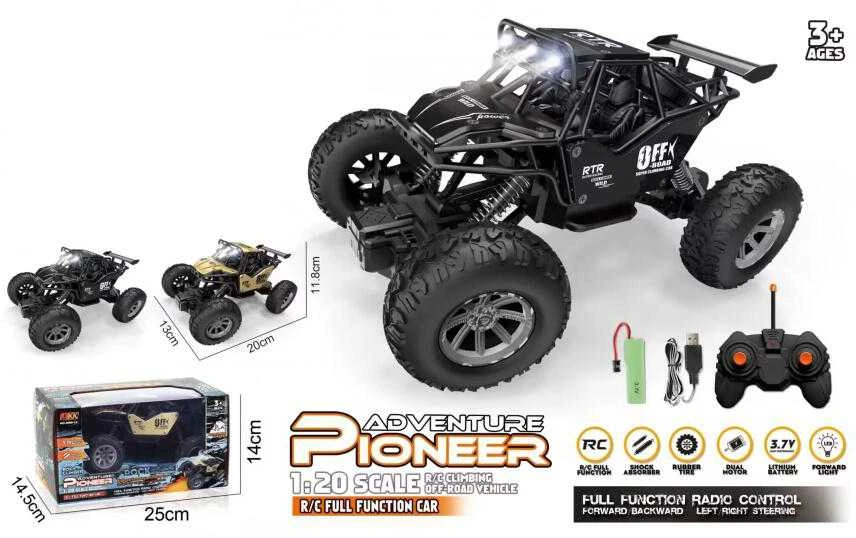 Malplay Žaislinis visureigis valdomas nuotoliniu būdu RC, Adventure Pioneer