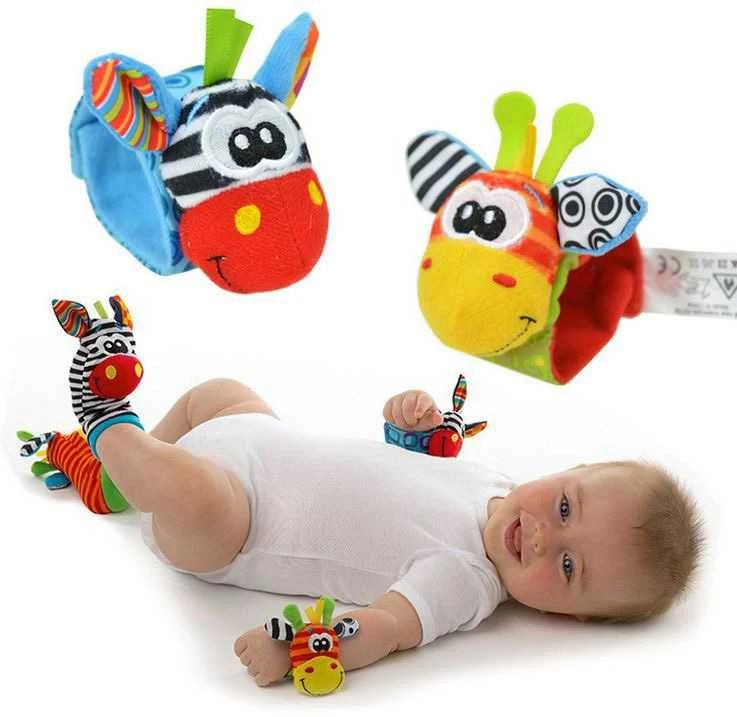 Kūdikių barškučiai - 4 vnt. rinkinys Kruzzel 25068