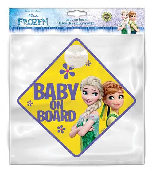 Ženklas "Automobilyje vaikas" FROZEN