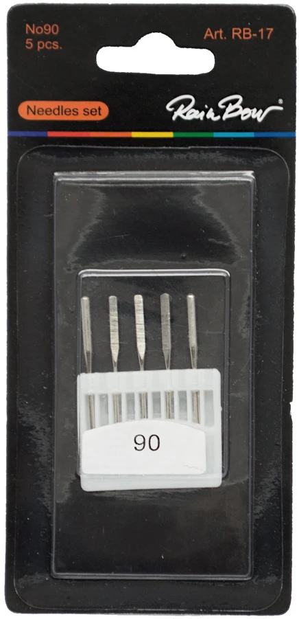 Adatų rinkinys buitinėms siuvimo mašinoms RainBow® RB-17 Nr. 90, 5 vnt.