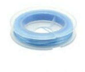 Elastingieij siūlai Nr. 50 karoliukų vėrimui RainBow® VERA V50 10 m, spalva žydra