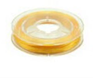 Elastingieij siūlai Nr. 50 karoliukų vėrimui RainBow® VERA V50 10 m, spalva geltona