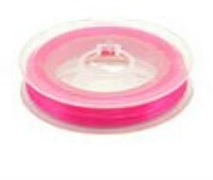 Elastingieij siūlai Nr. 50 karoliukų vėrimui RainBow® VERA V50 10 m, spalva tamsiai rožinė