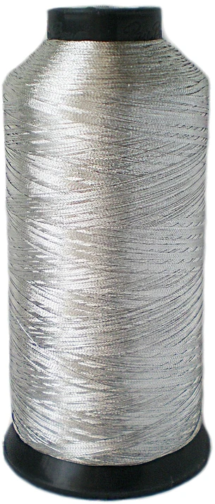 Metalizuoti siuvinėjimo siūlai Nr. 120 RainBow® META MT1202 5000 m, spalva sidabro